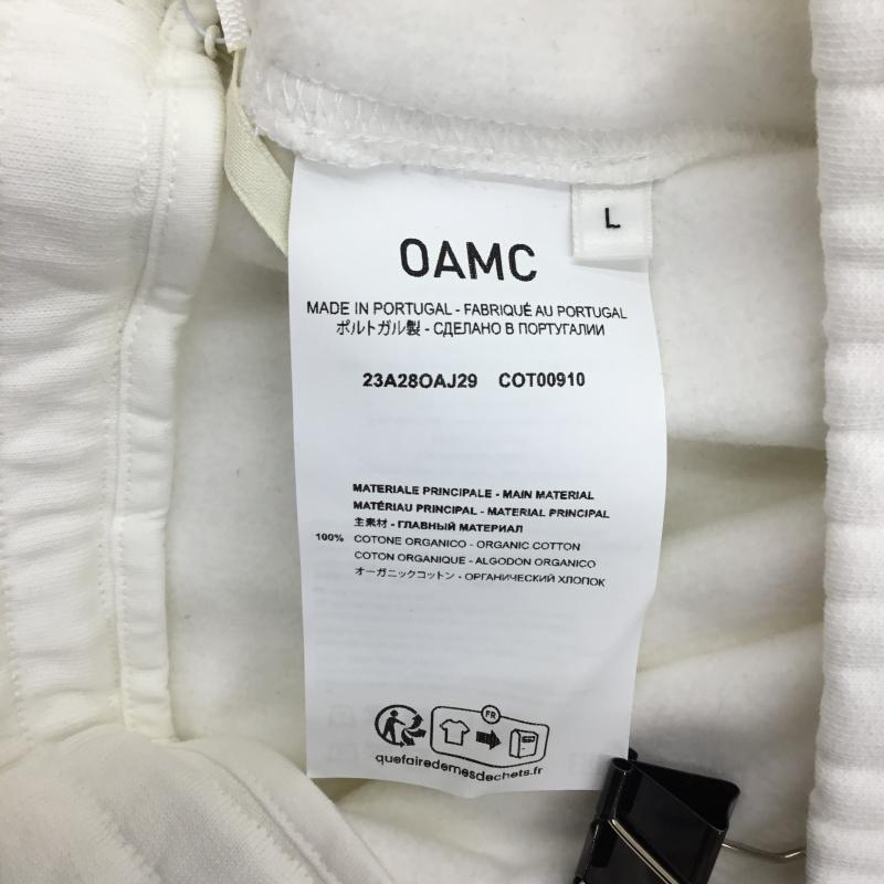 オーエーエムシー OAMC パンツ サルエルパンツ 23A28OAJ29 23AW スウェットパンツ L ロゴ、文字 白 / ホワイト /  メンズ USED 古着 中古 10124451