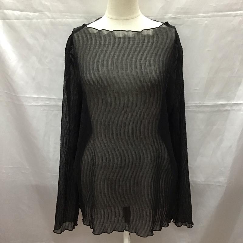 フリークスストア FREAK S STORE カットソー 長袖 シアー M 無地 黒 / ブラック /  レディース USED 古着 中古 10112531