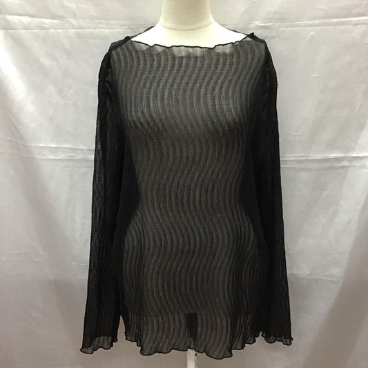 フリークスストア FREAK S STORE カットソー 長袖 シアー M 無地 黒 / ブラック /  レディース USED 古着 中古 10112531