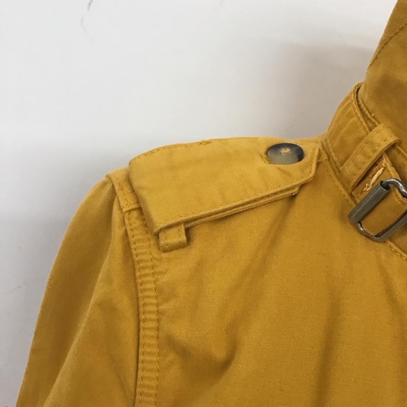 ディーゼル DIESEL コート トレンチコート コットン XXS 無地 マスタード / マスタード / レディース USED 古着 中古 10115276