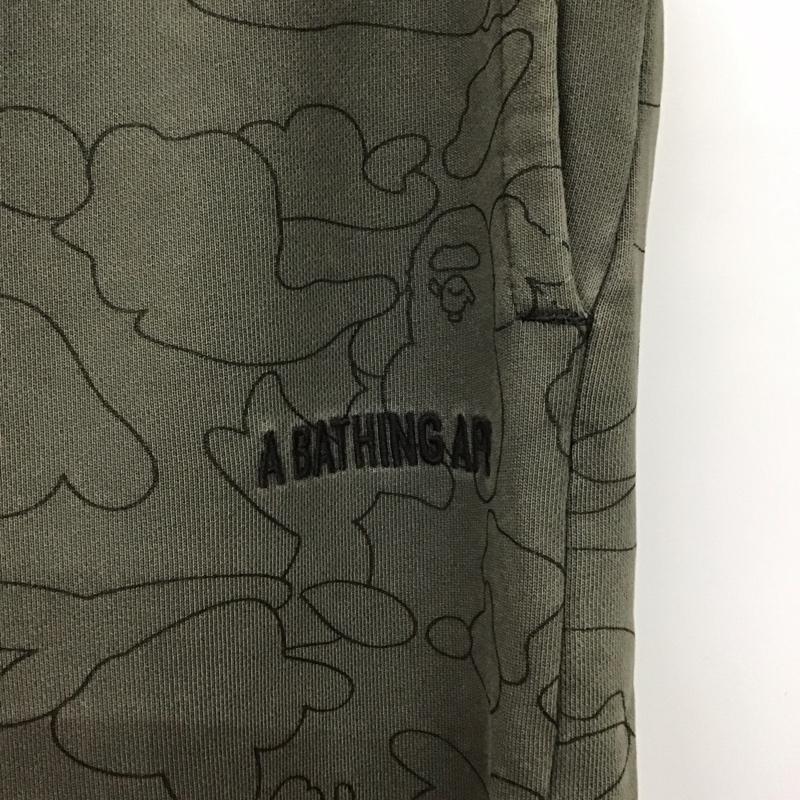 アベイシングエイプ A BATHING APE パンツ ワークパンツ、ペインターパンツ ワイドパンツ カジュアルパンツ ワークパンツ スウェットパンツ L プリント 灰 / グレー / メンズ USED 古着 中古 10130996
