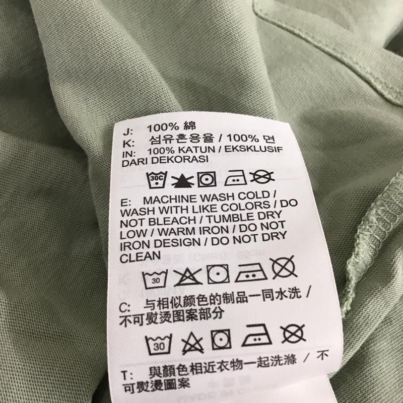 ナイキ NIKE Tシャツ 長袖 HF0781-370 M 無地 X ロゴ、文字 カーキ / カーキ / レディース USED 古着 中古 10150844
