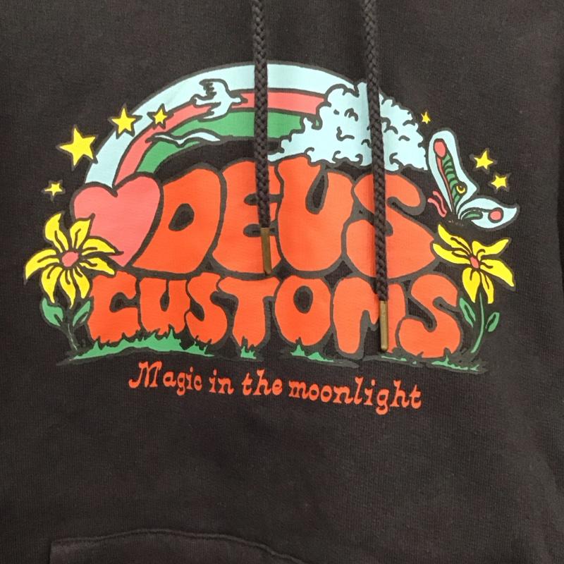デウスエクスマキナ DEUS EX MACHINA パーカー 長袖 M プリント チャコールグレー / チャコールグレー / メンズ USED 古着 中古 10130762