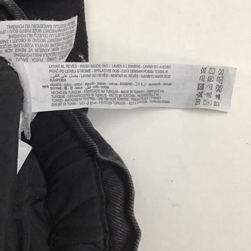 ザラ ZARA パンツ デニム、ジーンズ 42 無地 黒 / ブラック / レディース USED 古着 中古 10129450