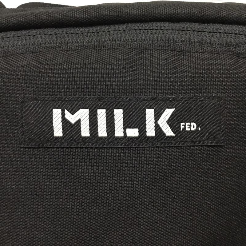 ミルクフェド MILKFED. ウエストバッグ ウエストバッグ 03181046 ボディバッグ ロゴ、文字 黒 / ブラック / レディース USED 古着 中古 10110588