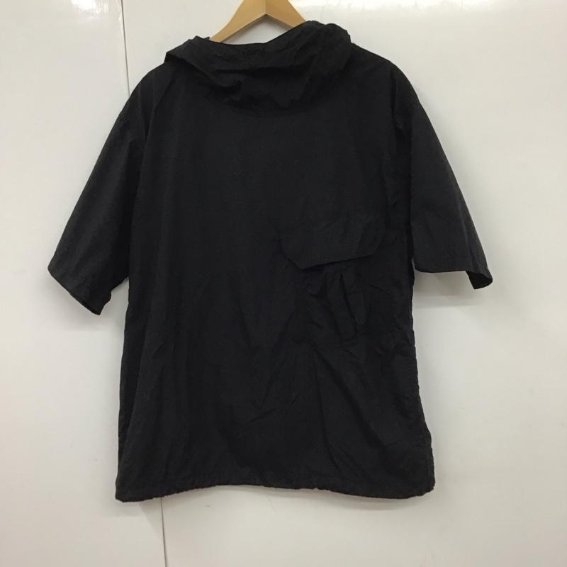 ザノースフェイス THE NORTH FACE パーカー 半袖 np2109n ナイロンジャケット プルオーバー 半袖カットソー M 無地 黒 / ブラック / メンズ USED 古着 中古 10130552