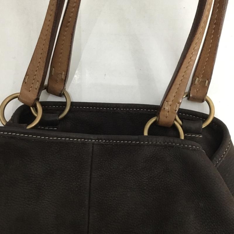 ミュウミュウ miu miu トートバッグ トートバッグ レザー ロゴ、文字 ダークブラウン / ダークブラウン / レディース USED 古着 中古 10129111