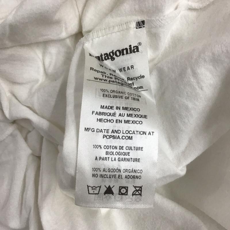パタゴニア patagonia Tシャツ 半袖 半袖カットソー プリントTシャツ クルーネックカットソー XL プリント 白 / ホワイト / メンズ USED 古着 中古 10145049