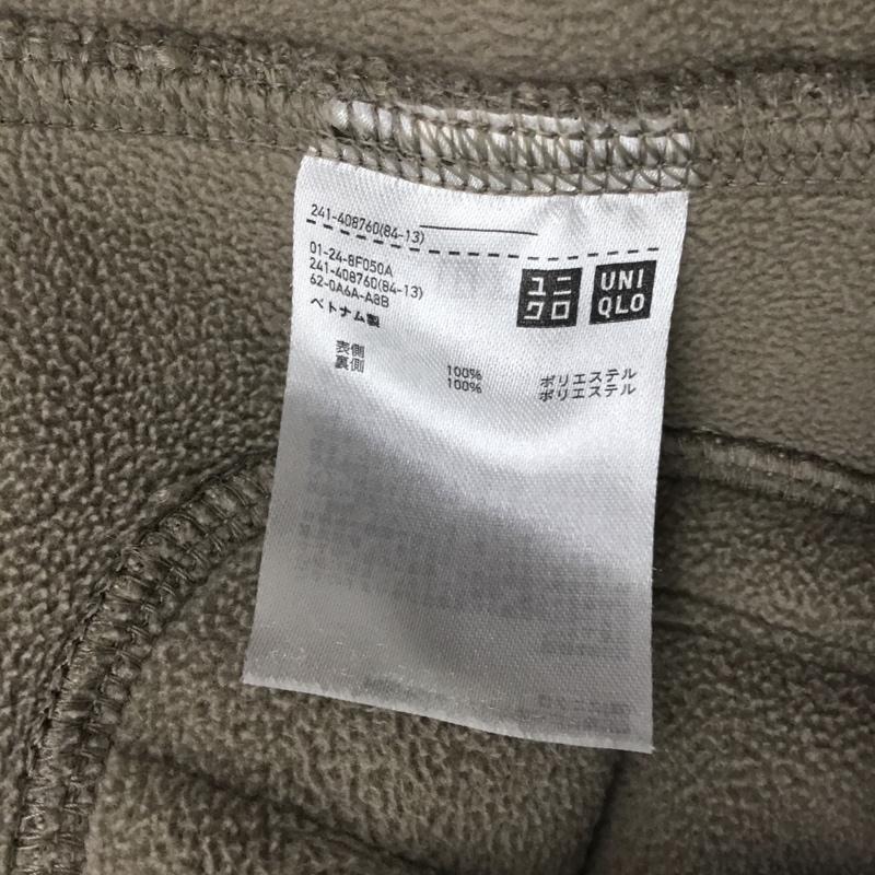 ユニクロ UNIQLO ジャケット、上着 ジャケット、ブレザー 241-408760 フリースノーカラージャケット アウター 長袖ジャケット L 無地 茶 / ブラウン / レディース USED 古着 中古 10110301