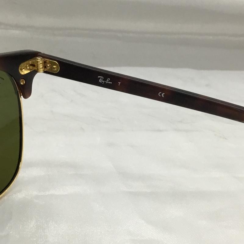レイバン Ray-Ban めがね・サングラス サングラス 3016 CLUBMASTER 49 21 ミラーレンズ ロゴ、文字 ダークブラウン / ダークブラウン / メンズ USED 古着 中古 10119666