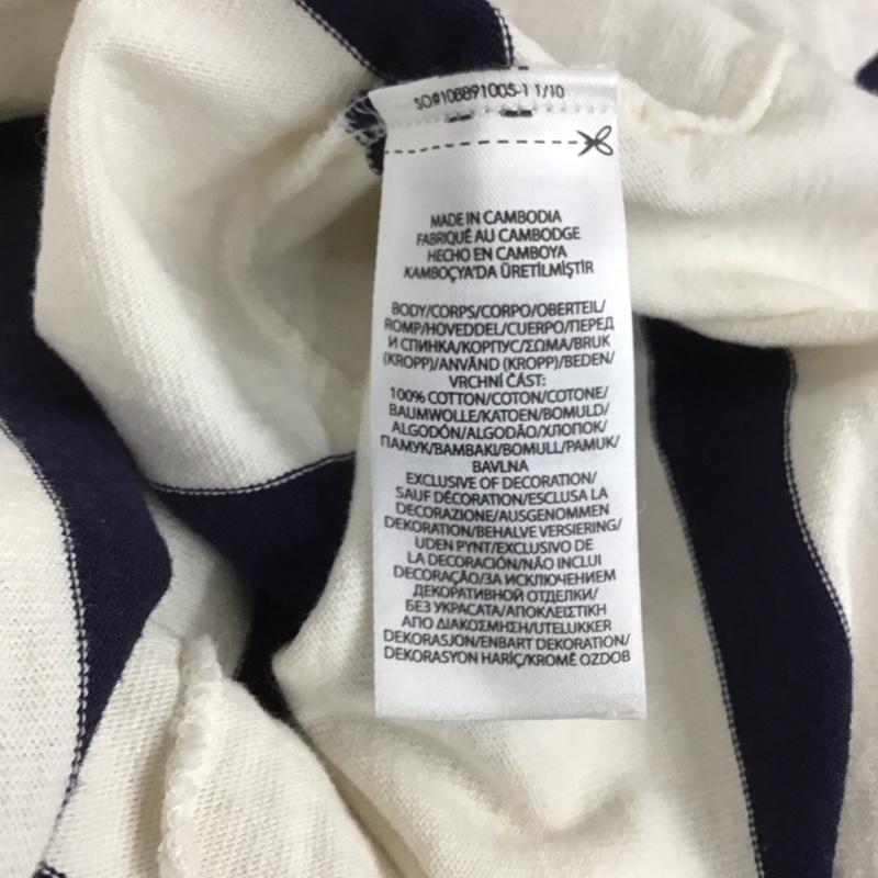 ポロラルフローレン POLO RALPH LAUREN カットソー 長袖 長袖カットソー 長袖ポロシャツ カラーシャツ M ボーダー柄 白 / ホワイト / X 紺 / ネイビー / メンズ USED 古着 中古 10138924