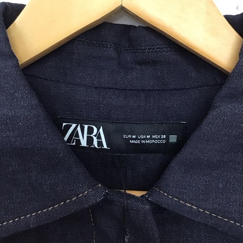 ザラ ZARA ジャケット、上着 ジャケット、ブレザー M 無地 インディゴ / インディゴ / レディース USED 古着 中古 10133677