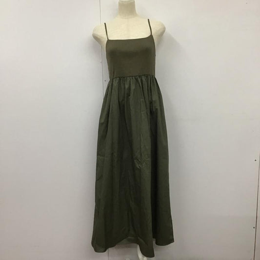 アーバンリサーチ URBAN RESEARCH ワンピース ロングスカート IT45-26B005 リブドッキングキャミワンピース FREE 無地 カーキ / カーキ /  レディース USED 古着 中古 10133459