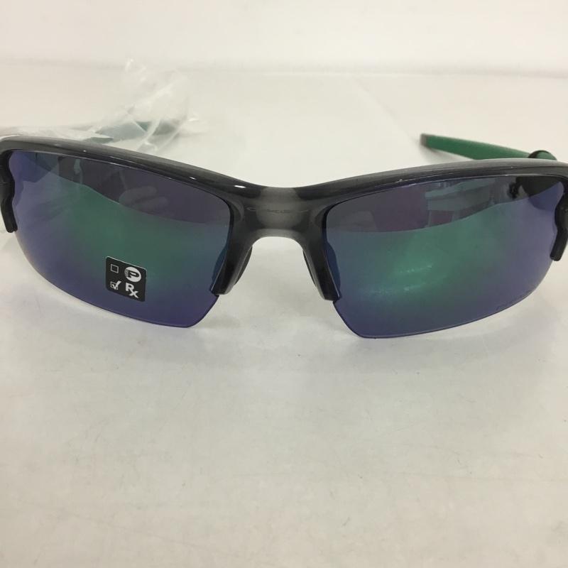 オークリー OAKLEY めがね・サングラス サングラス OO9271-2361 FLAK 2.0 ミラーレンズ スポーツサングラス 箱有 ロゴ、文字 黒 / ブラック / X 緑 / グリーン / メンズ USED 古着 中古 10126882