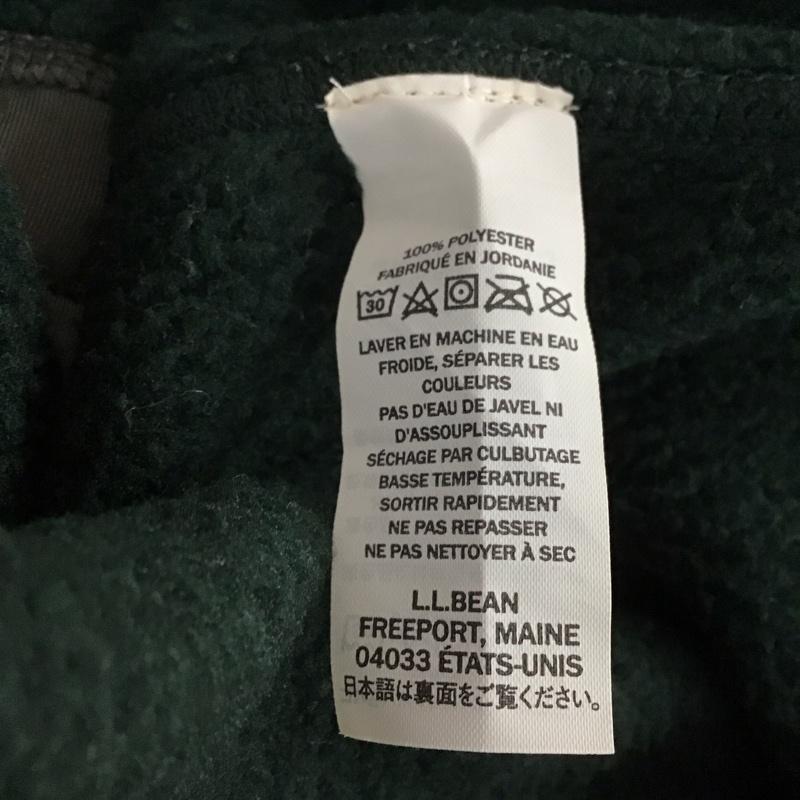 エルエルビーン L.L.Bean ベスト ベスト ジップアップベスト ノースリーブカットソー スタンドネック M ロゴ、文字 緑 / グリーン / メンズ USED 古着 中古 10144223
