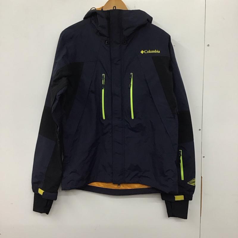 コロンビア Columbia ジャケット、上着 ジャケット、ブレザー 216 pm5456 フロストフリージャケット ジップアップジャケットパーカー S ロゴ、文字 黒 / ブラック / X 紺 / ネイビー / メンズ USED 古着 中古 10137693