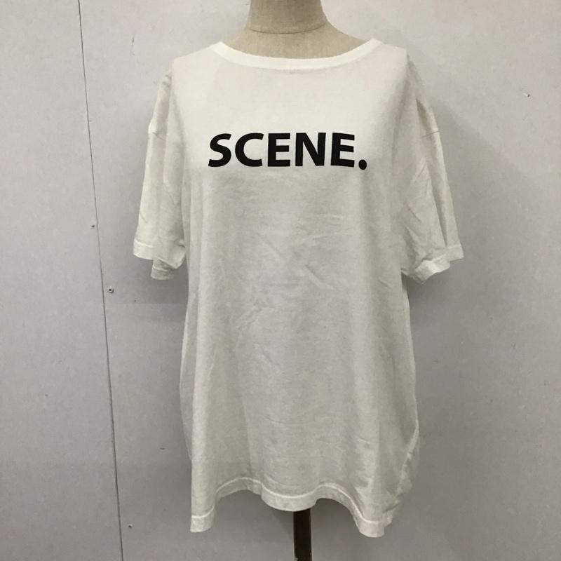 ジャーナルスタンダード レリューム JOURNAL STANDARD relume Tシャツ 半袖 FREE ロゴ、文字 白 / ホワイト / レディース USED 古着 中古 10114909