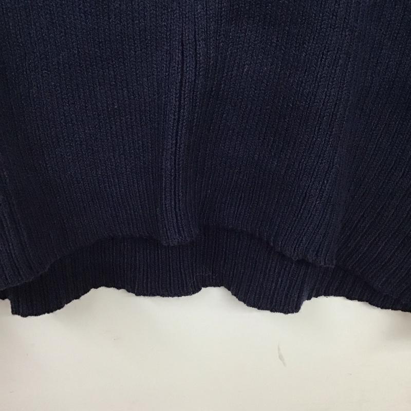 ロデオクラウンズ Rodeo Crowns ニット、セーター 半袖 半袖ニットカットソー クルーネックカットソー 半袖セーター M 無地 紺 / ネイビー / レディース USED 古着 中古 10117883