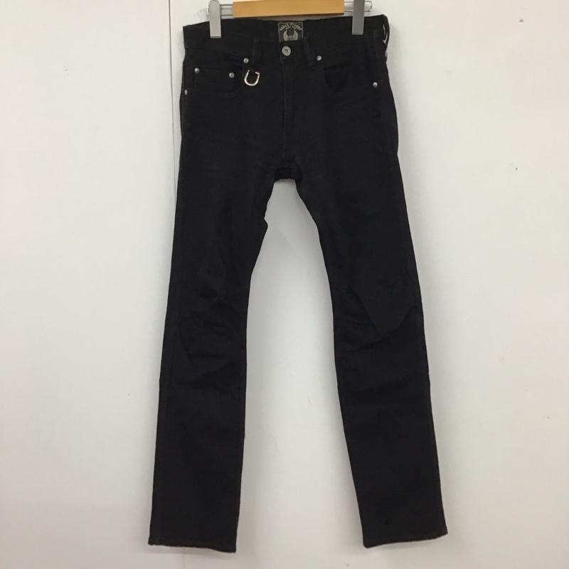 スカルフライト SKULLFLIGHT パンツ デニム、ジーンズ スキニーパンツ 29 無地 黒 / ブラック /  メンズ USED 古着 中古 10121320