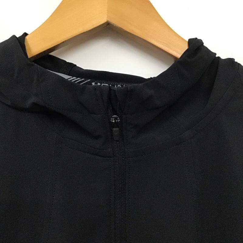 アンダーアーマー UNDER ARMOUR ジャケット、上着 ジャケット、ブレザー ジップパーカー L 無地 黒 / ブラック / メンズ USED 古着 中古 10131062