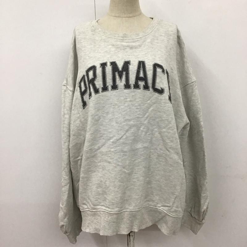 アメリカンホリック AMERICAN HOLIC トレーナー 長袖 HA23L1C4300 アソートデザインロゴ裏毛スウェット1 L ロゴ、文字 灰 / グレー / レディース USED 古着 中古 10122653