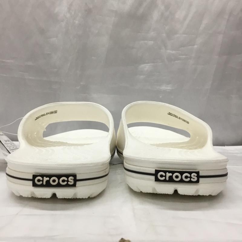 クロックス crocs サンダル サンダル クロックバンドスライド タグ付 23.0cm 無地 白 / ホワイト / レディース USED 古着 中古 10119318