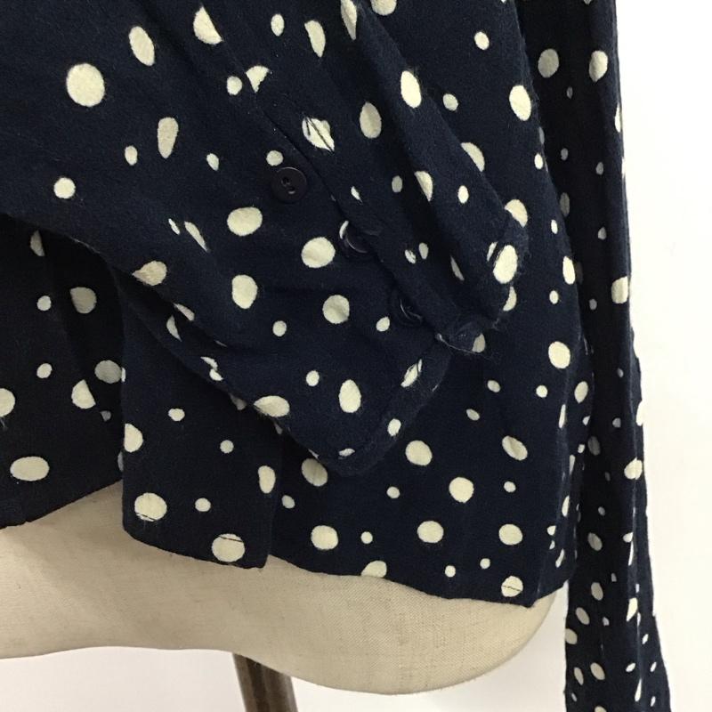 ザラ ZARA シャツ、ブラウス 長袖 S ドット 紺 / ネイビー / レディース USED 古着 中古 10120060