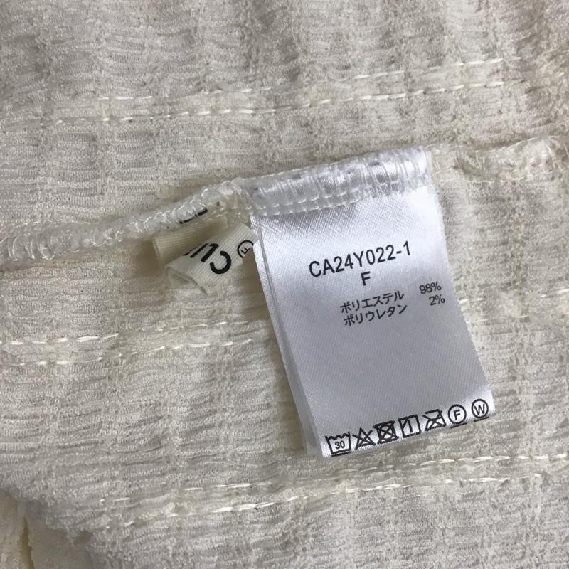スタディオクリップ studio CLIP カットソー 長袖 CA24Y022-1 フリンジボトルネックPO FREE 無地 白 / ホワイト / レディース USED 古着 中古 10139128