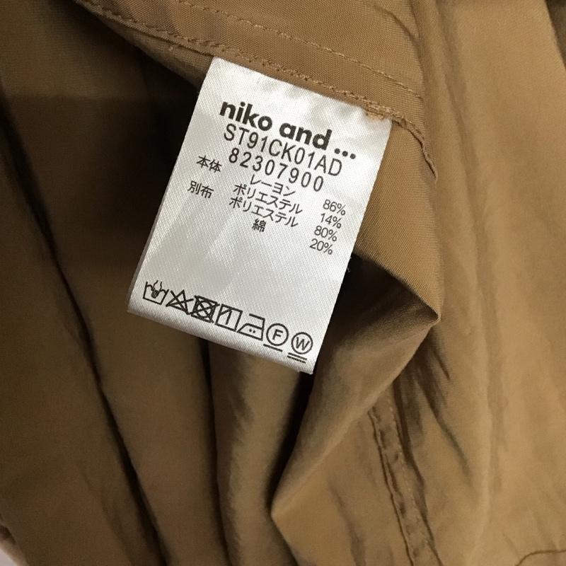 ニコアンド niko and... カーディガン 長袖 長袖カーディガン 前ボタン シャツカーディガン 4 無地 ベージュ / ベージュ / レディース USED 古着 中古 10146672