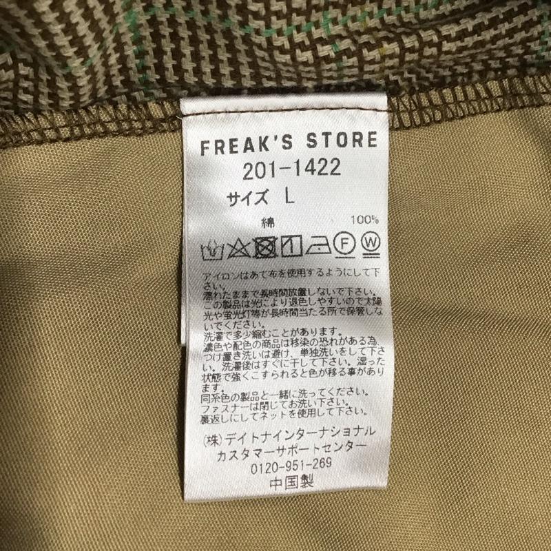 フリークスストア FREAK S STORE パンツ スラックス スラックスパンツ ワイドパンツ チェックカジュアルパンツ センタータックパンツ L チェック マルチカラー / マルチカラー / メンズ USED 古着 中古 10113890