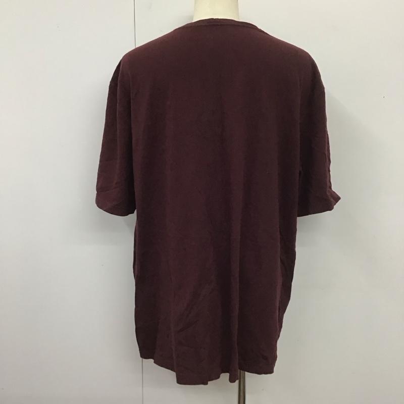 カーハート Carhartt Tシャツ 半袖 半袖カットソー ポケットTシャツ クルーネックカットソー XL ロゴ、文字 えんじ / ワインレッド /  メンズ USED 古着 中古 10112507