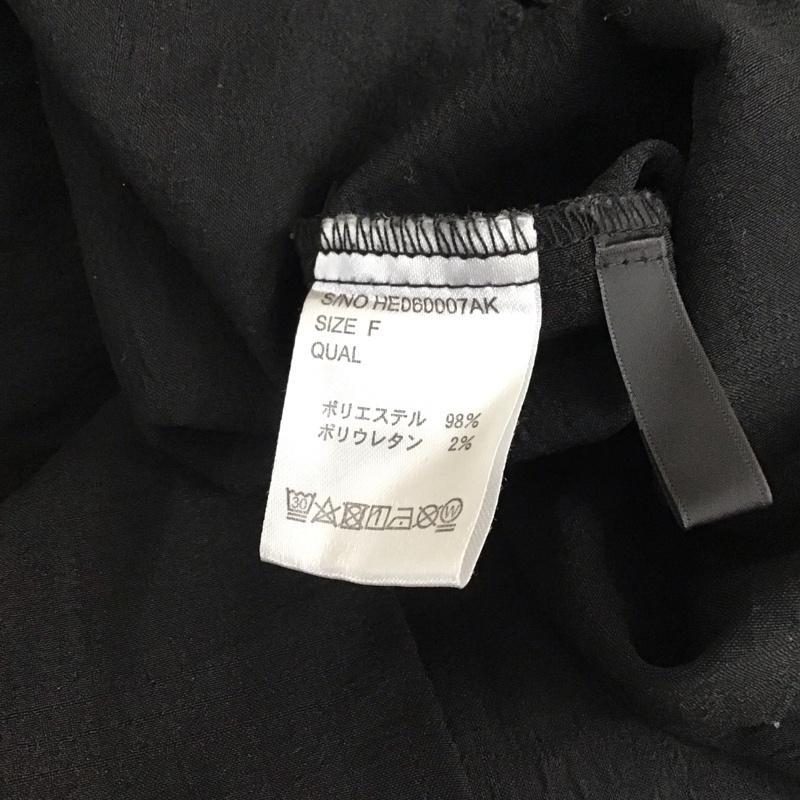 ヘザー Heather カットソー 長袖 長袖カットソー フレアシャツ プルオーバーシャツ FREE 無地 黒 / ブラック / レディース USED 古着 中古 10115910