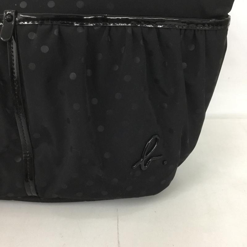 アニエスベー ボヤージュ agnes b. VOYAGE ハンドバッグ ハンドバッグ AS18b ドット 水玉 ロゴ、文字 黒 / ブラック / レディース USED 古着 中古 10124637