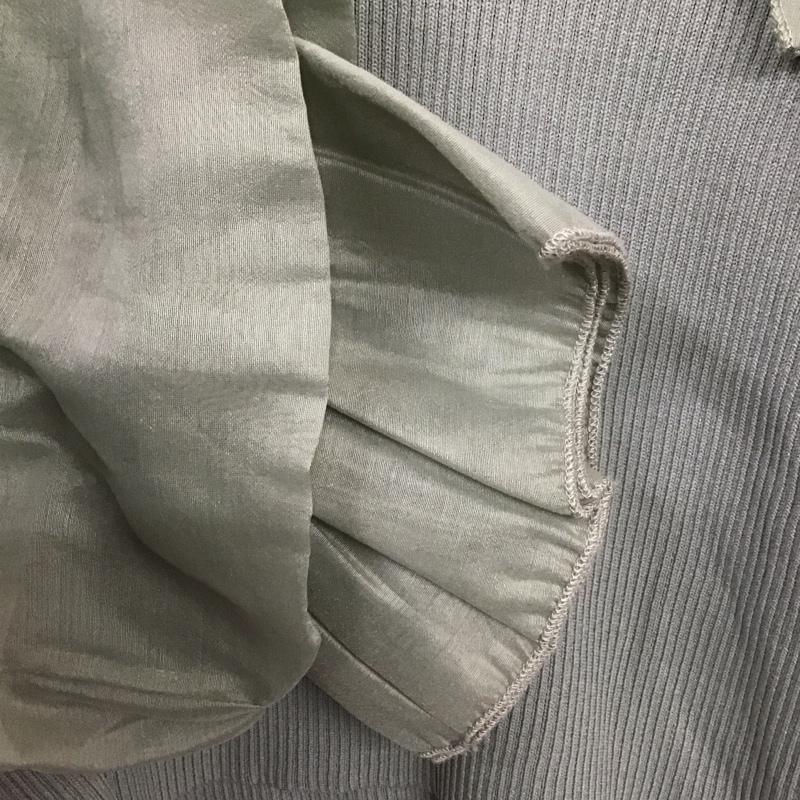 ザラ ZARA カットソー 長袖 S 無地 薄緑 / ライトグリーン / レディース USED 古着 中古 10124797