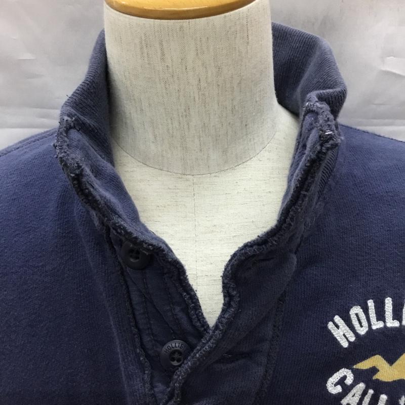 ホリスター Hollister トレーナー 長袖 スウェット XL ロゴ、文字 紺 / ネイビー / メンズ USED 古着 中古 10109640