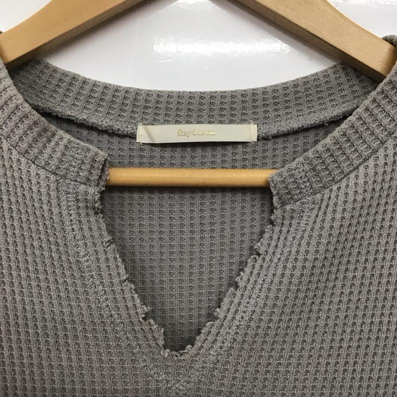 レイカズン Ray Cassin ワンピース ロングスカート ロングワンピース ノースリーブワンピース タイトスカート FREE 無地 灰 / グレー / レディース USED 古着 中古 10134127