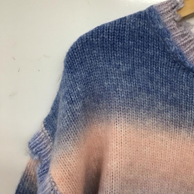 ダブルクローゼット w closet ニット、セーター 長袖 カーディガン FREE マルチカラー / マルチカラー / レディース USED 古着 中古 10129654