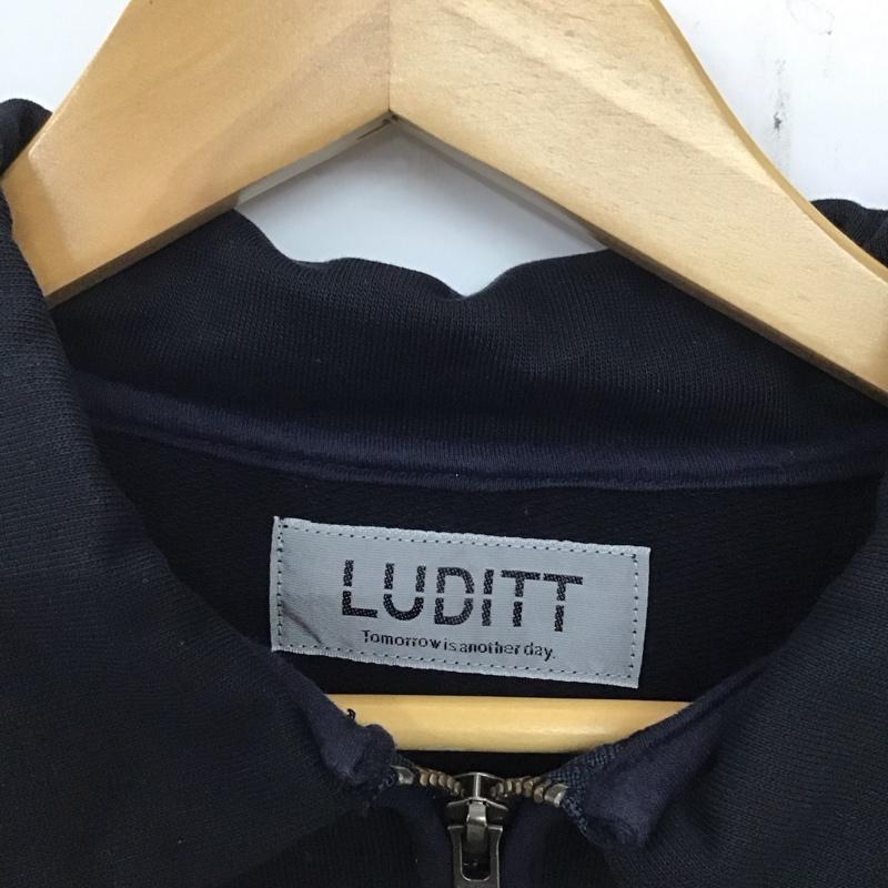 ルーディット LUDITT トレーナー 長袖 M 無地 X 刺繍 黒 / ブラック / メンズ USED 古着 中古 10134034