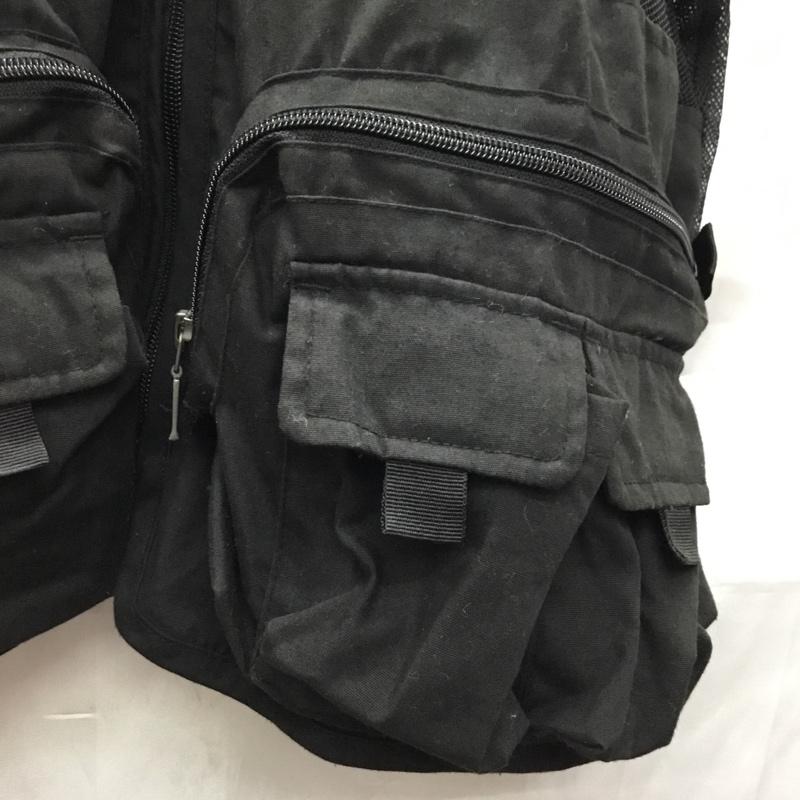 古着 USED ベスト ベスト Funnele mountain メッシュ フィッシングベスト LL 無地 黒 / ブラック / メンズ USED 古着 中古 10117802