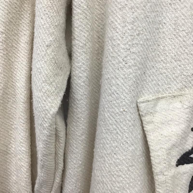 ステューシー STUSSY パーカー 長袖 メキシカンパーカー Vネック 長袖パーカー XL ロゴ、文字 白 / ホワイト / メンズ USED 古着 中古 10138597