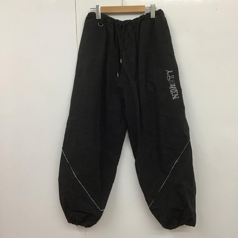 ナインティナインティ 9090 ボトムス ボトムス NN1329 N Logo Pants 裏メッシュ ロゴパンツ L ロゴ、文字 黒 / ブラック / メンズ USED 古着 中古 10107052