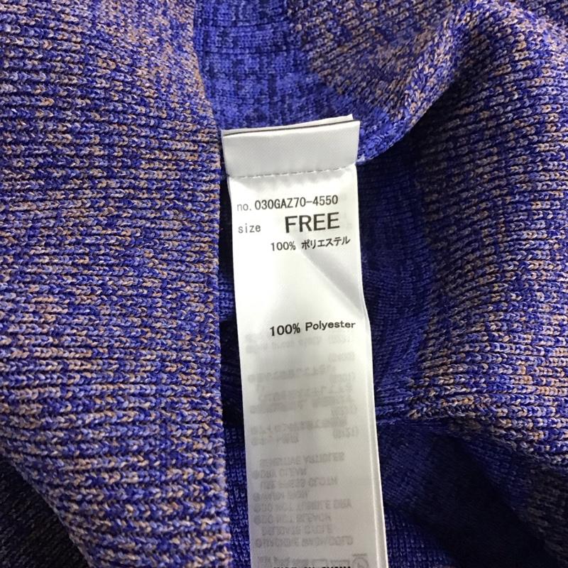 スライ SLY ニット、セーター 長袖 030GAZ70-4550 BLOCKING LIGHT KNIT TOPS FREE 無地 マルチカラー / マルチカラー / レディース USED 古着 中古 10140579