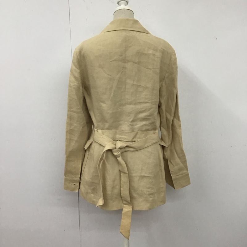 ブルックスブラザーズ BROOKS BROTHERS ジャケット、上着 ジャケット、ブレザー 346 麻 リネン 2 無地 ベージュ / ベージュ / レディース USED 古着 中古 10123049
