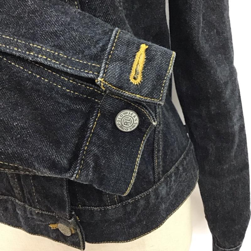 ポロジーンズ Polo Jeans Co. ジャケット、上着 ジャケット、ブレザー JR-WJ-BA-2101 RALPH LAUREN デニムジャケット Gジャン M 無地 インディゴ / インディゴ / レディース USED 古着 中古 10118227