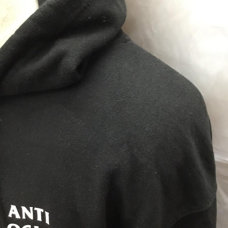 アンチソーシャルソーシャルクラブ ANTI SOCIAL SOCIAL CLUB パーカー 長袖 ss4500p プルオーバーパーカー 長袖スウェット プリントトレーナー XL プリント 黒 / ブラック / メンズ USED 古着 中古 10112419