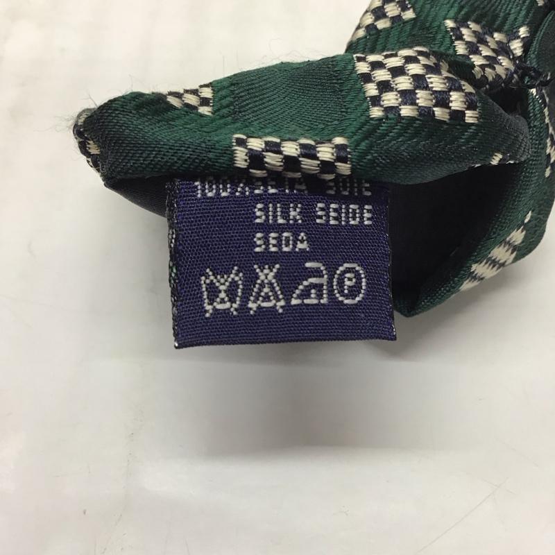 バーバリー BURBERRY ネクタイ ネクタイ シルク イタリア製 総柄 緑 / グリーン / メンズ USED 古着 中古 10113400