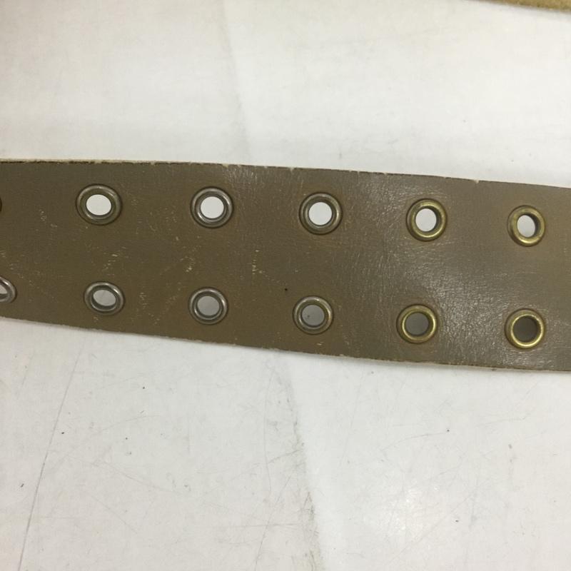 アベイシングエイプ A BATHING APE ベルト・バックル ベルト 2つ穴 ダブルホール レザー 無地 ベージュ / ベージュ / メンズ USED 古着 中古 10136702