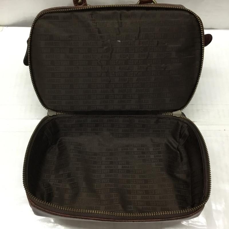 アナスイ ANNASUI ハンドバッグ ハンドバッグ 蝶々 レザー ワンポイント 茶 / ブラウン / レディース USED 古着 中古 10121003