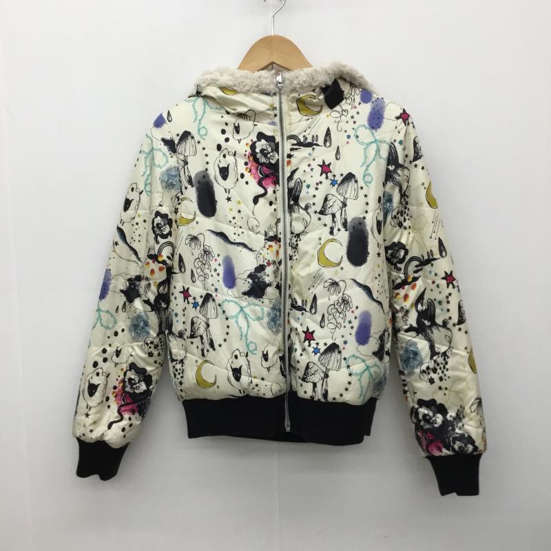 スカラー ScoLar ジャケット、上着 ジャンパー、ブルゾン リバーシブル M 無地 X 総柄 ベージュ / ベージュ / レディース USED 古着 中古 10137696