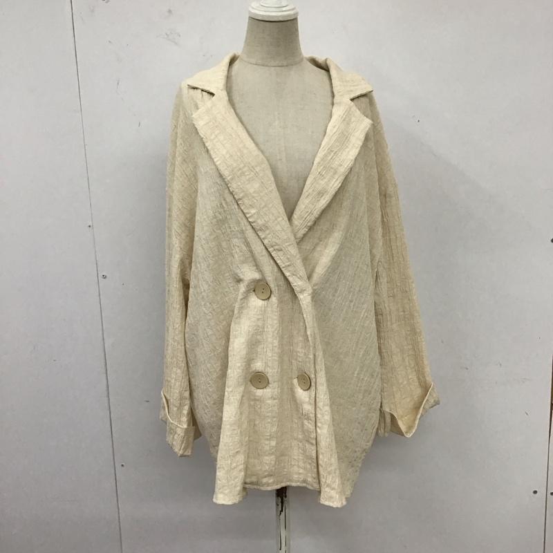 ザラ ZARA ジャケット、上着 ジャケット、ブレザー 1165 320 712 L 無地 アイボリー / アイボリー / レディース USED 古着 中古 10122033